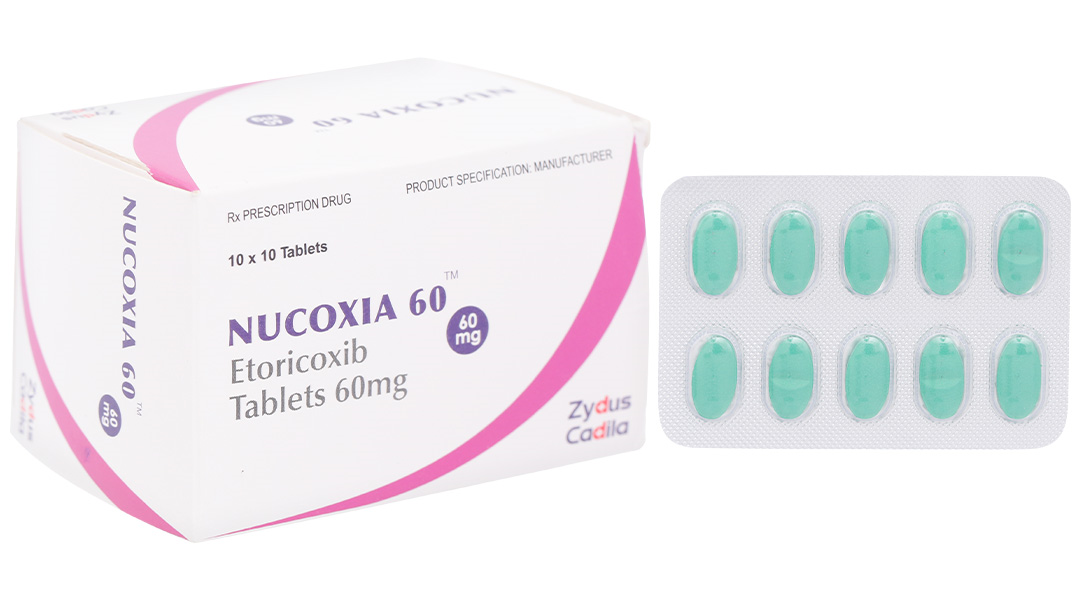 Nucoxia 60mg giảm đau, kháng viêm xương khớp