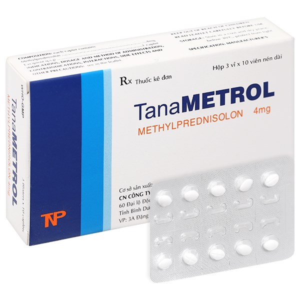 TanaMetrol 4mg hỗ trợ liệu pháp cần chống viêm và giảm miễn dịch