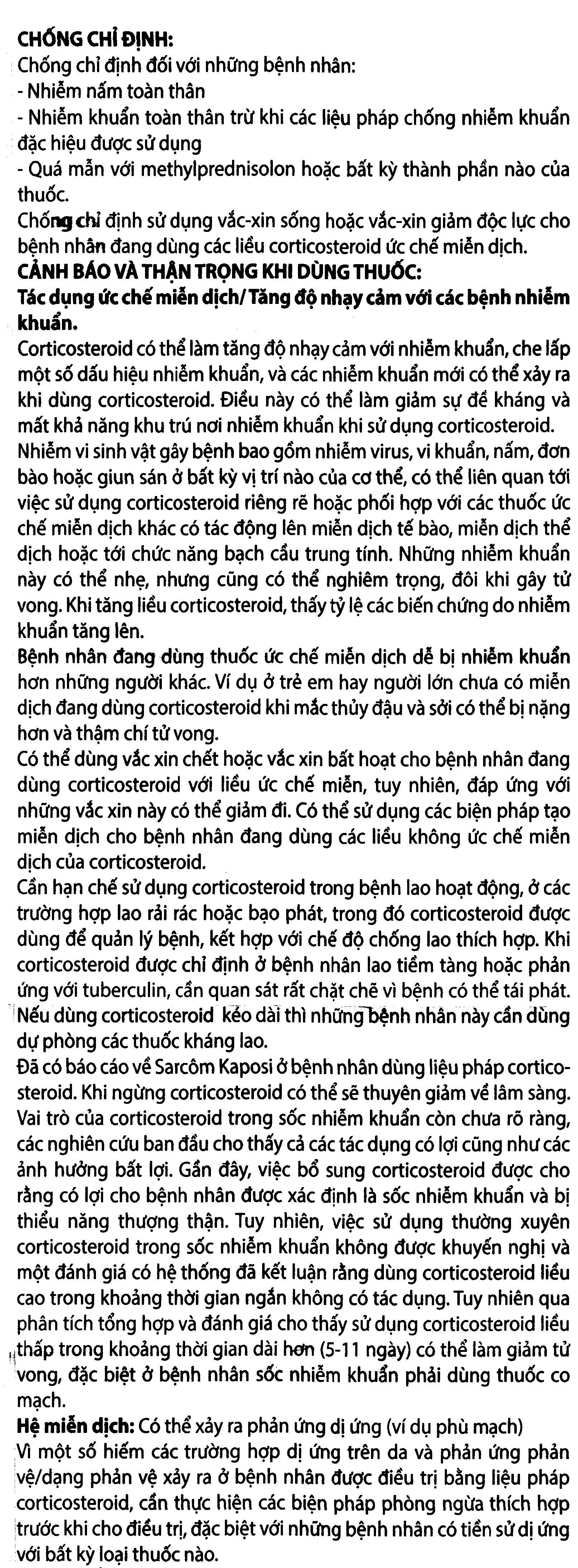Tomethrol 4mg chỉ định cho các trường hợp cần glucocorticoid (3 vỉ x 10 viên) - 9