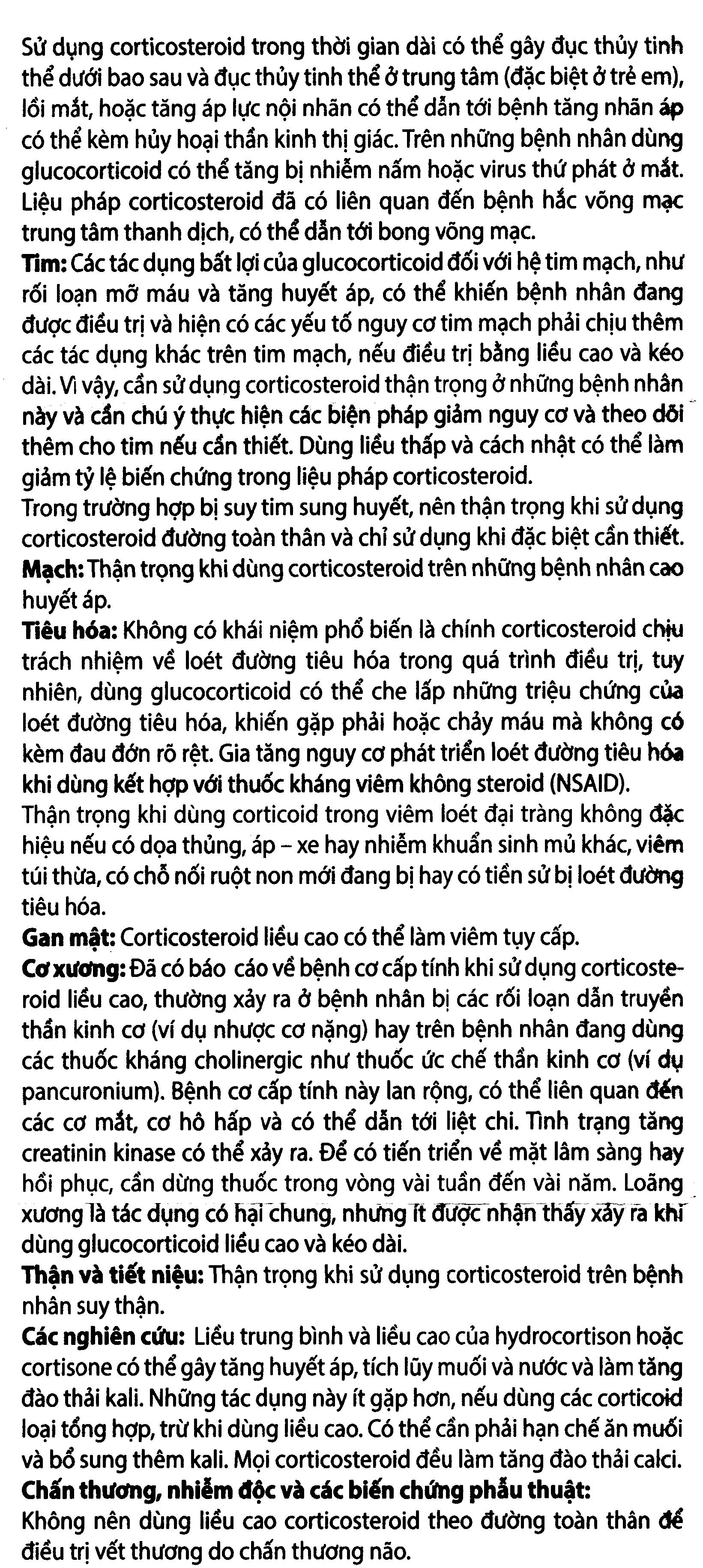 Tomethrol 4mg chỉ định cho các trường hợp cần glucocorticoid (3 vỉ x 10 viên) - 11
