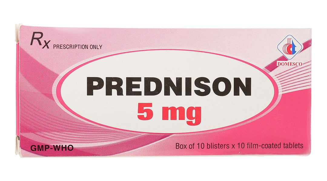Prednison Domesco 5mg chống viêm, ức chế miễn dịch (10 vỉ x 10 viên ...