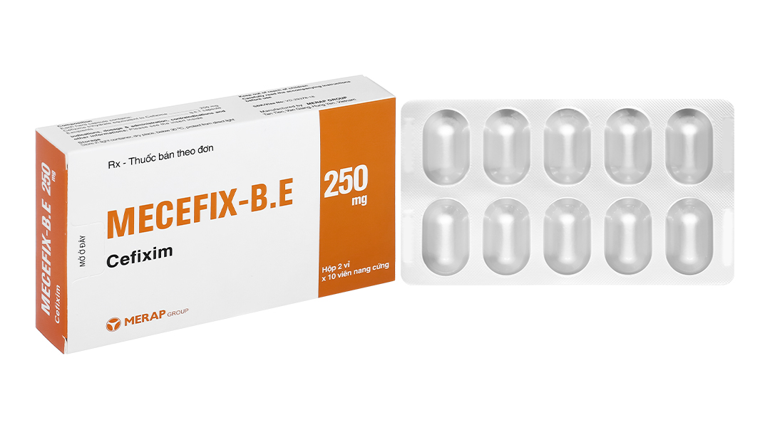 Mecefix-B.E 250mg trị nhiễm khuẩn