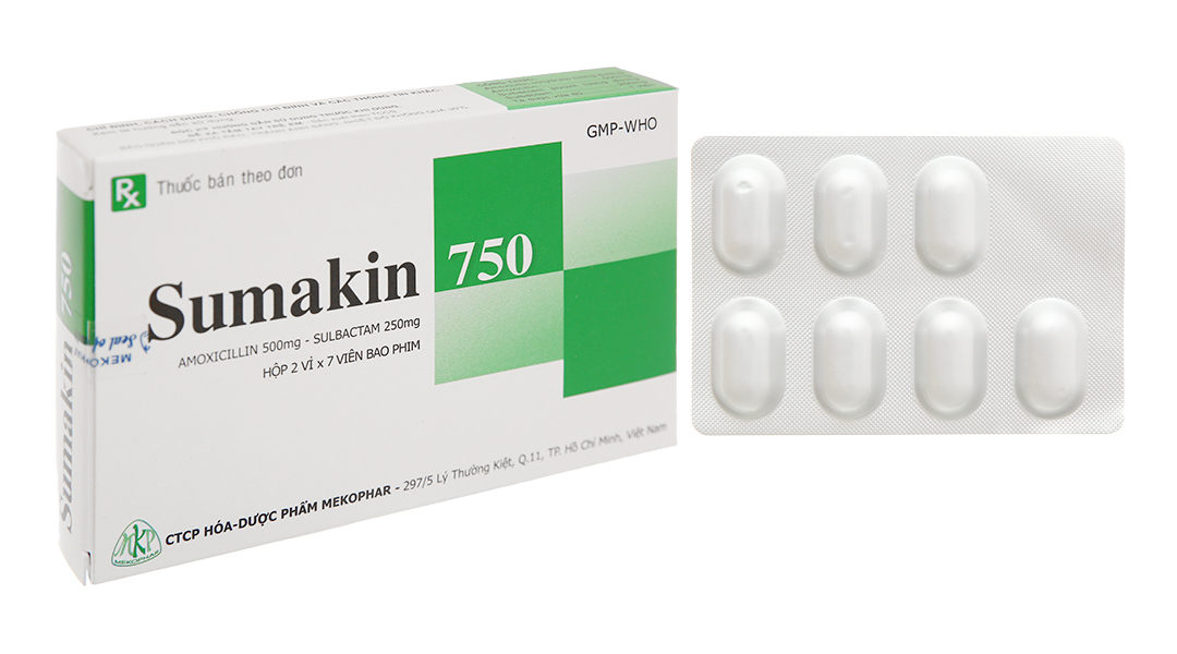 Sumakin 750 trị nhiễm khuẩn