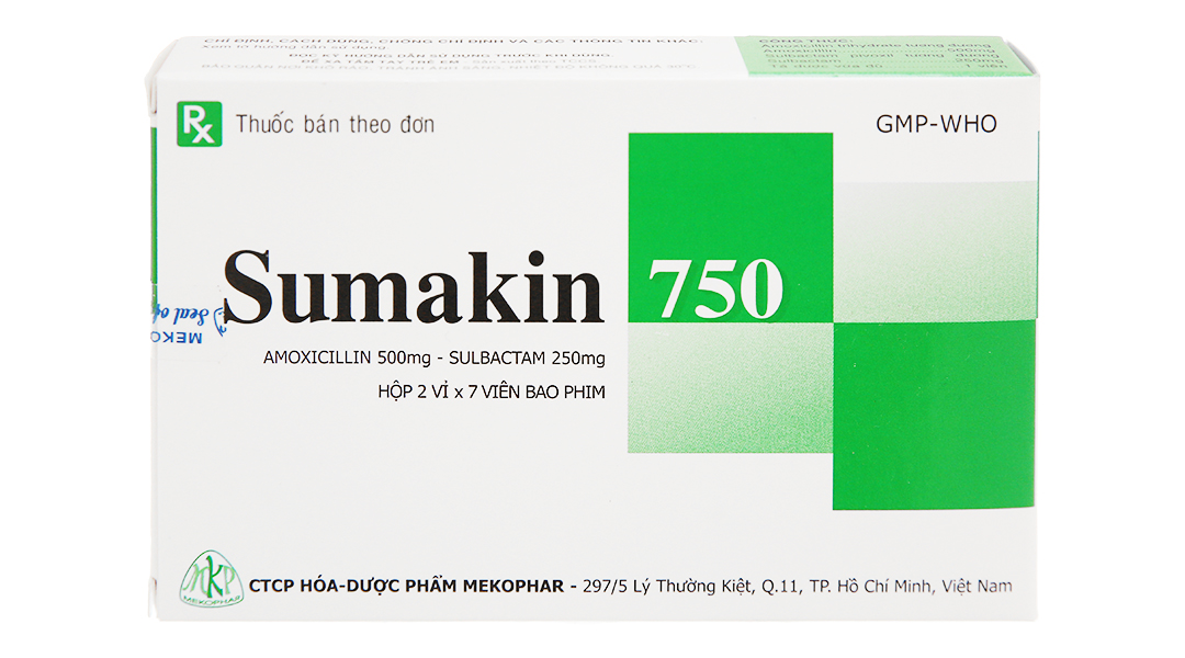 Sumakin 750 trị nhiễm khuẩn