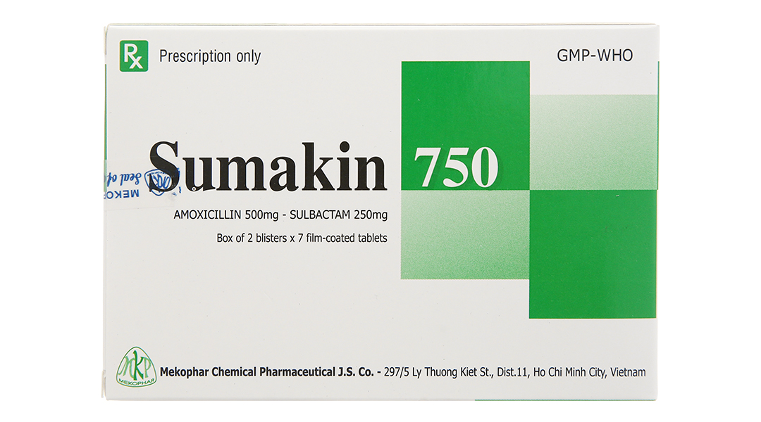 Sumakin 750 trị nhiễm khuẩn