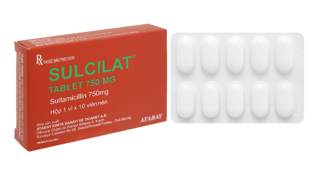 Sulcilat Tablet 750mg trị nhiễm khuẩn