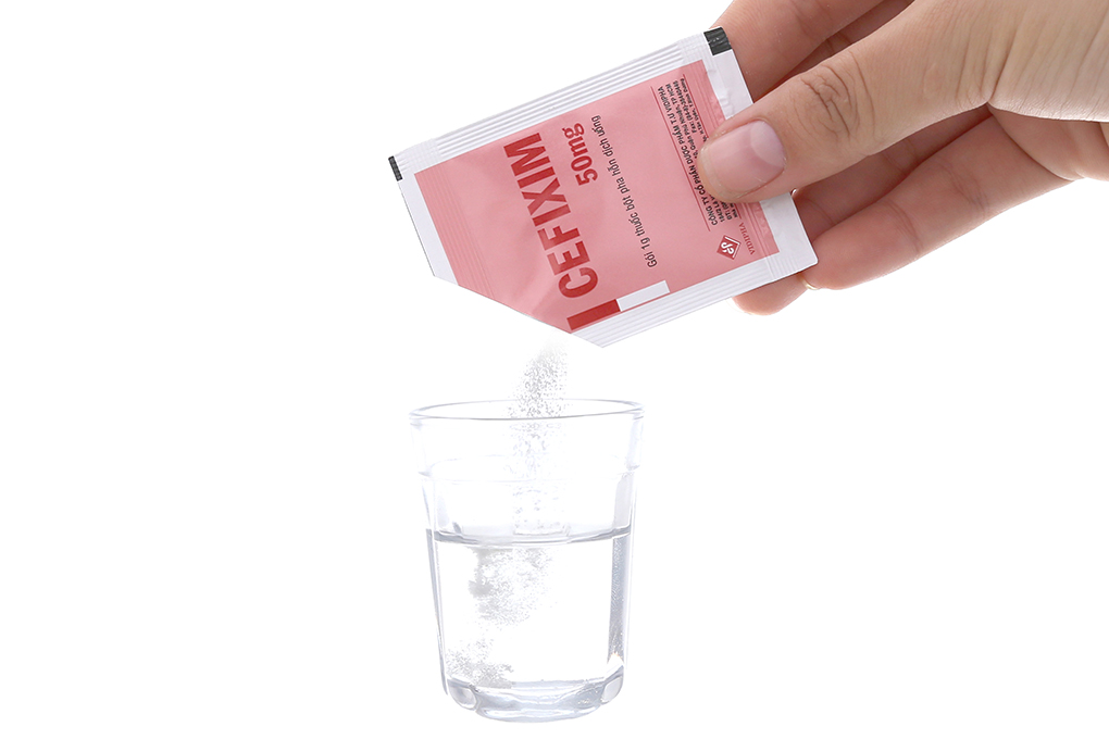 Bột pha hỗn dịch uống Cefixim Vidipha 50mg trị nhiễm khuẩn