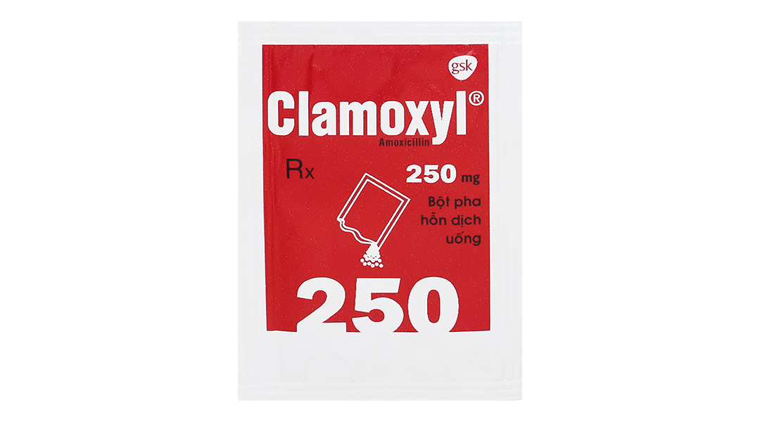 Bột pha hỗn dịch uống Clamoxyl 250 trị nhiễm khuẩn
