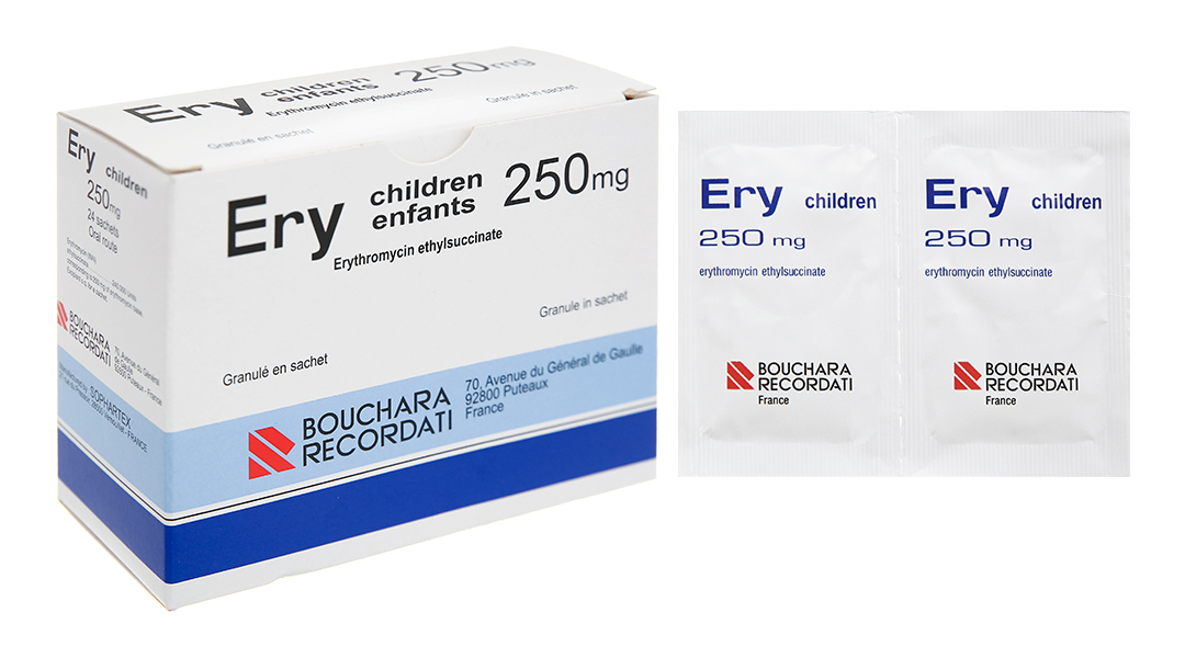 Thông tin về Erythromycin 250mg