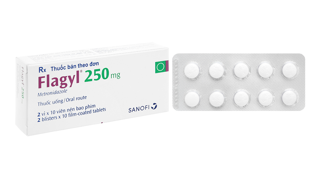 THUỐC FLAGYL 250MG CÓ BÁN TẠI NHÀ THUỐC LONG CHÂU VỚI CHẤT LƯỢNG ĐẢM BẢO