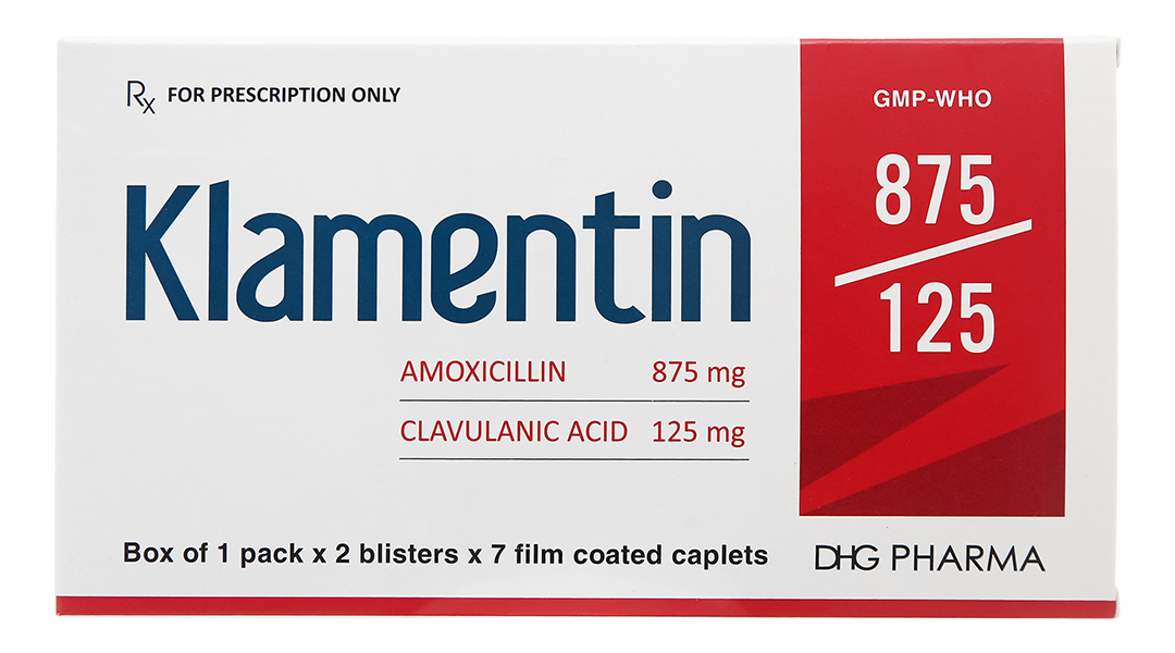 Thuốc kháng sinh Klamentin 875/125 có tác dụng điều trị những bệnh nhiễm khuẩn nào ở người?