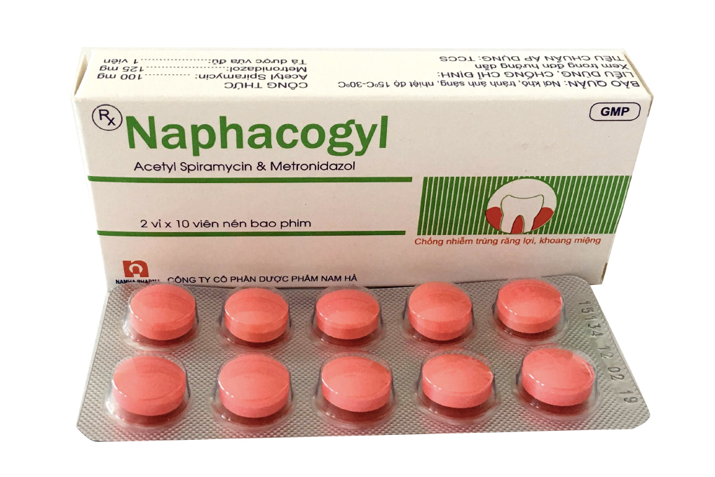 Naphacogyl trị nhiễm khuẩn răng miệng (2 vỉ x 10 viên) -08/2023 ...