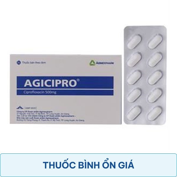 Agicipro 500mg dự phòng và trị nhiễm khuẩn nặng