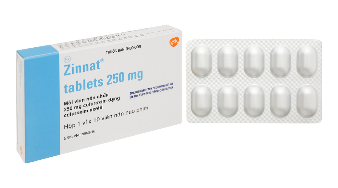 Zinnat Tablets 250mg trị nhiễm khuẩn
