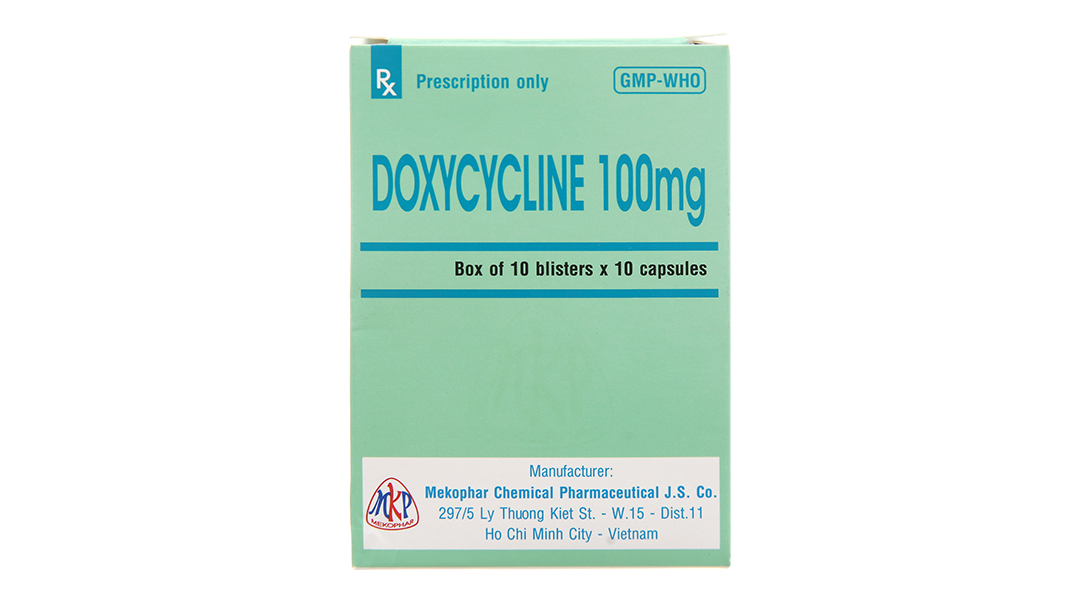 Doxycycline 100mg trị nhiễm khuẩn