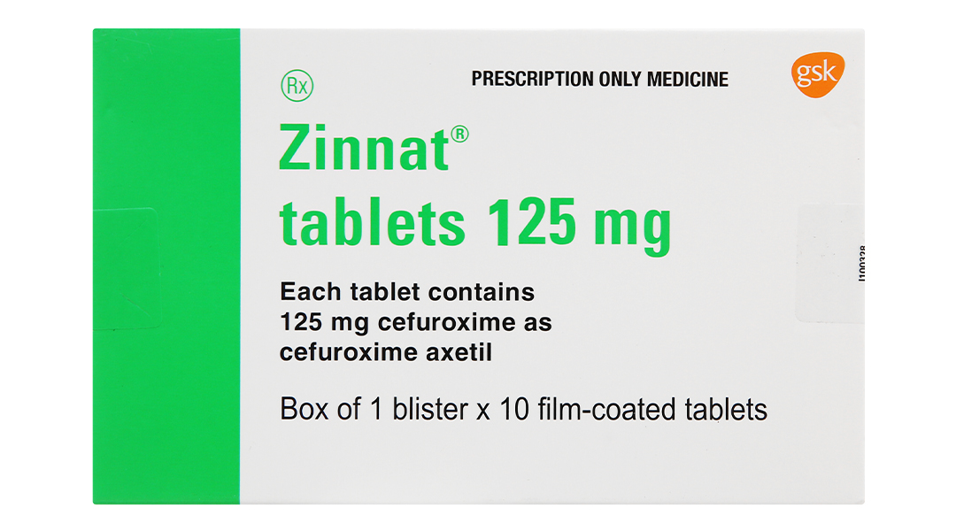 Zinnat Tablets 125mg trị nhiễm khuẩn