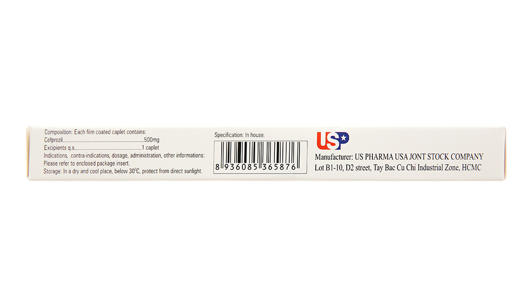Cefprozil 500-US trị nhiễm khuẩn