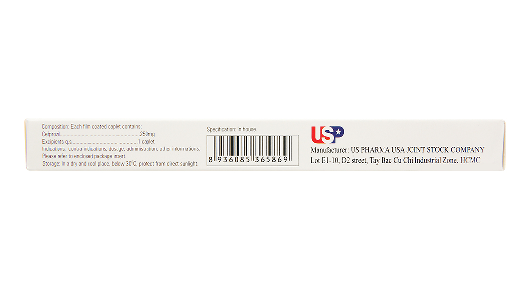 Cefprozil 250-US trị nhiễm khuẩn