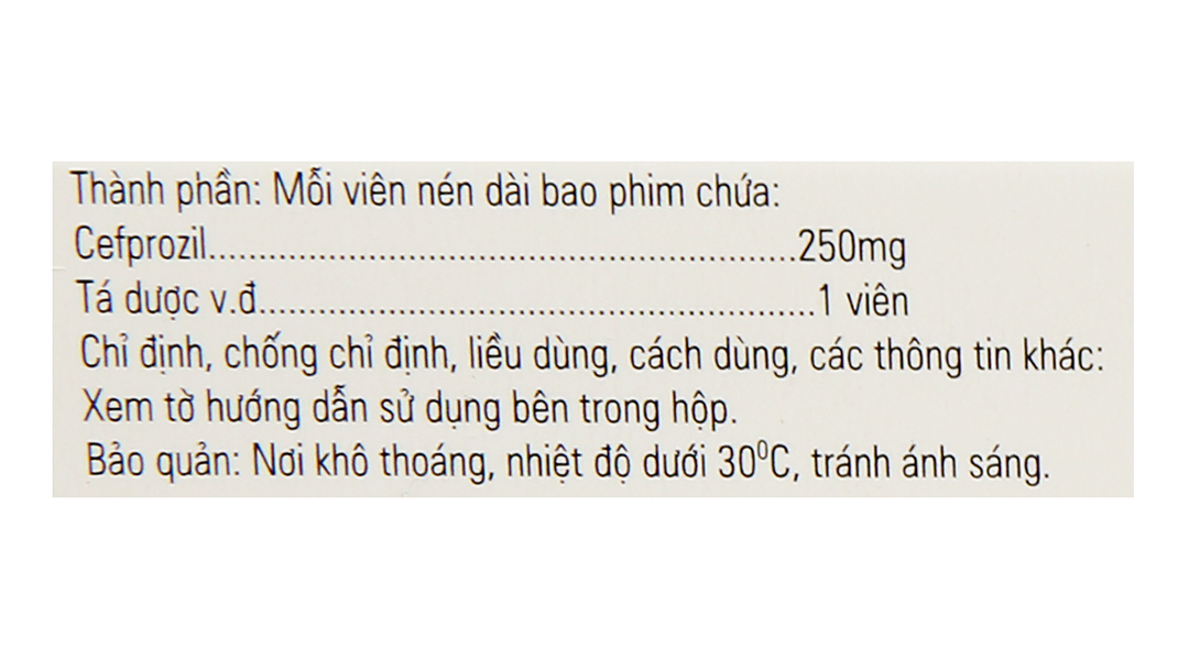 Cefprozil 250-US trị nhiễm khuẩn