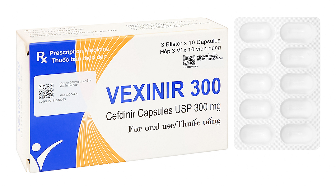 Vexinir 300 trị nhiễm khuẩn hô hấp