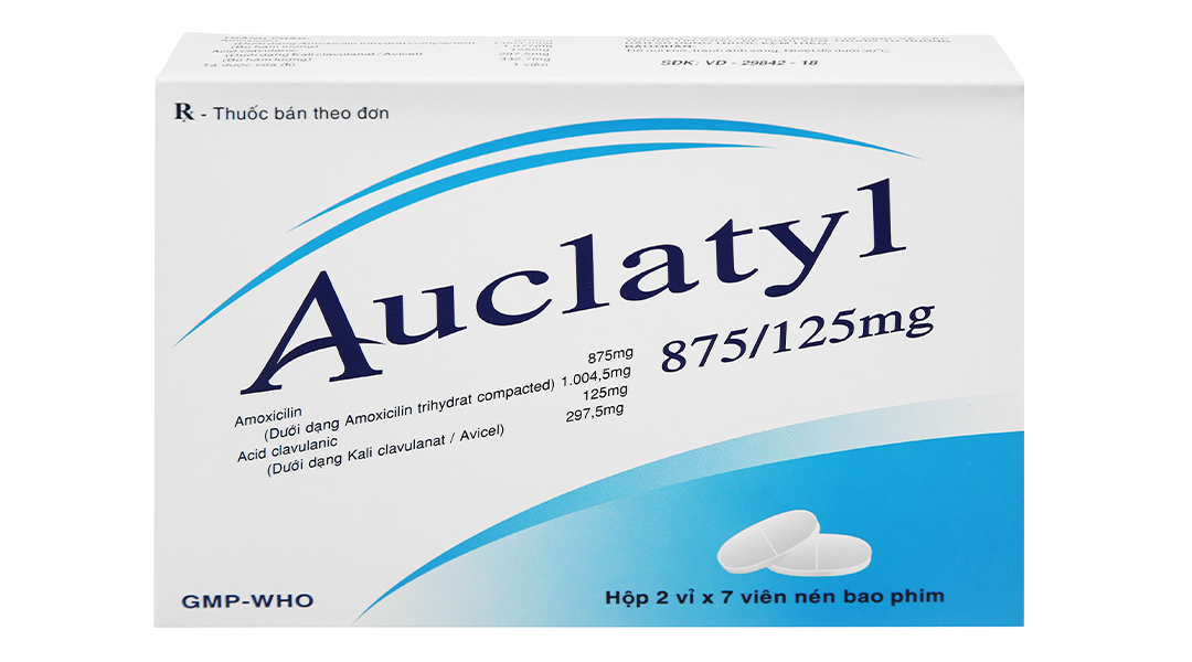 Auclatyl 875/125mg trị nhiễm khuẩn