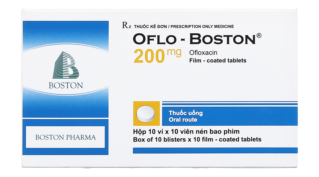 Oflo - Boston 200mg trị nhiễm khuẩn