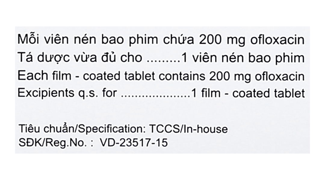 Oflo - Boston 200mg trị nhiễm khuẩn