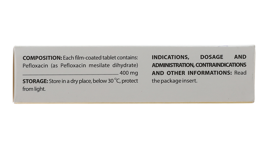Pefloxacin Domesco 400mg trị nhiễm khuẩn