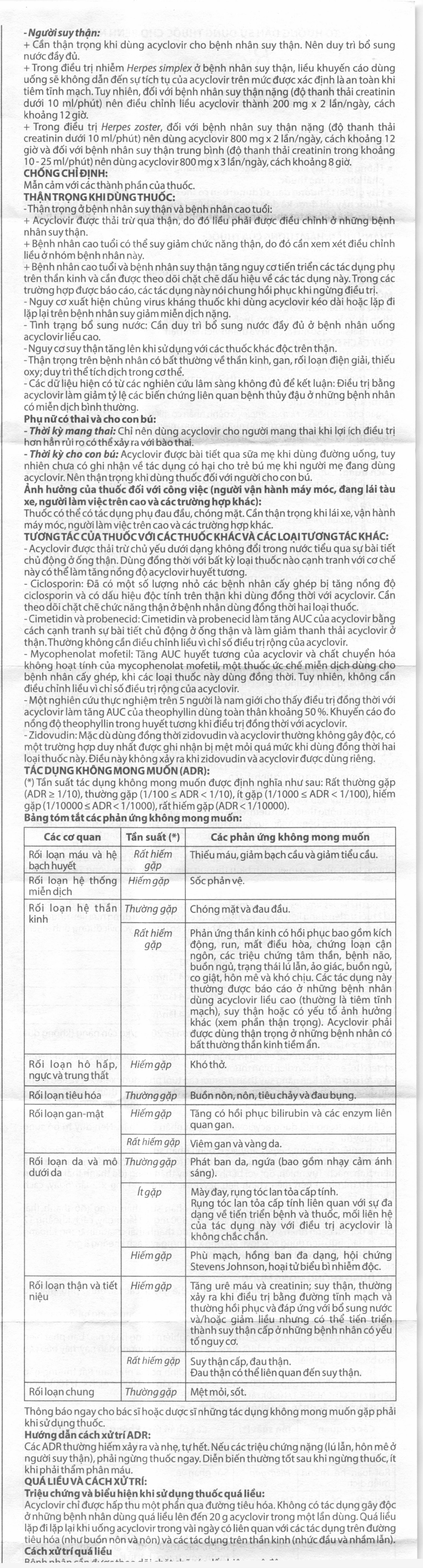 Dovirex 400mg thuốc ngừa virus
