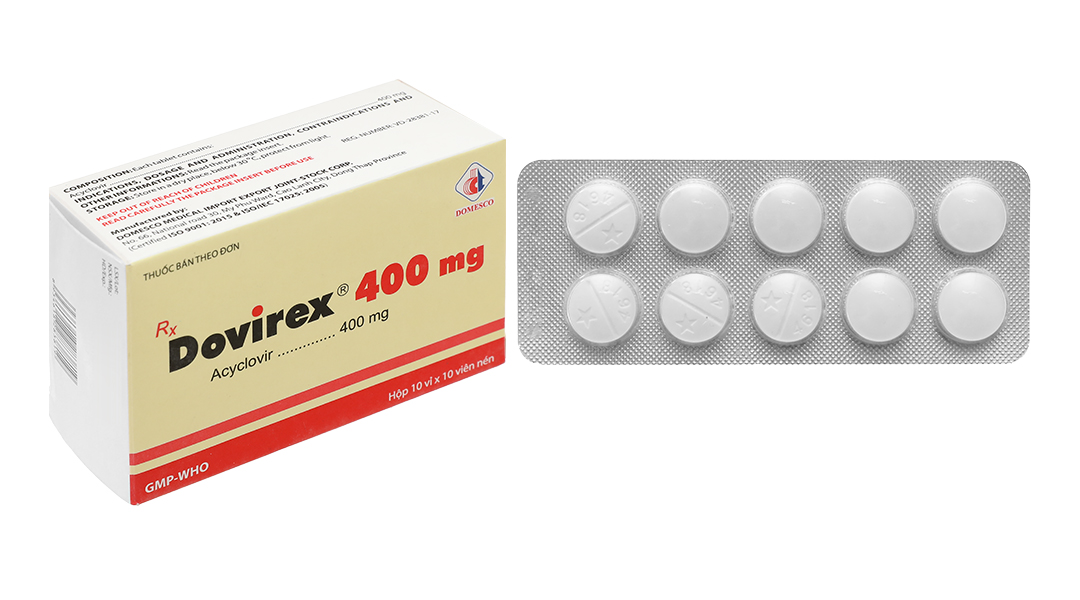 Dovirex 400mg thuốc ngừa virus