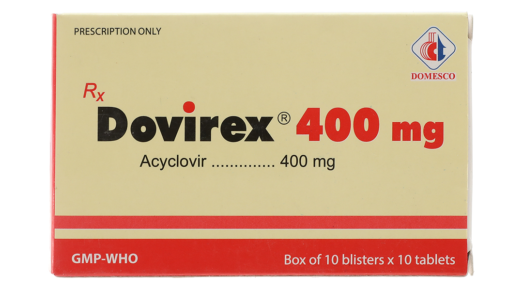 Dovirex 400mg thuốc ngừa virus