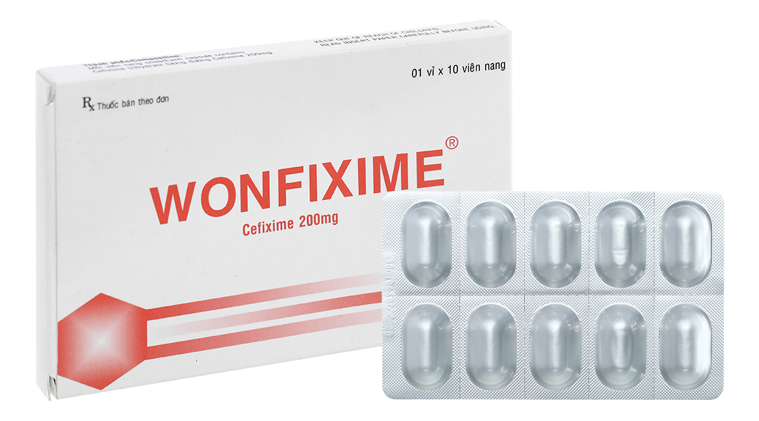 Wonfixime 200mg trị nhiễm khuẩn