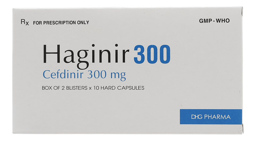 Haginir 300 điều trị nhiễm khuẩn nhẹ đến trung bình (2 vỉ x 10 viên) - 10
