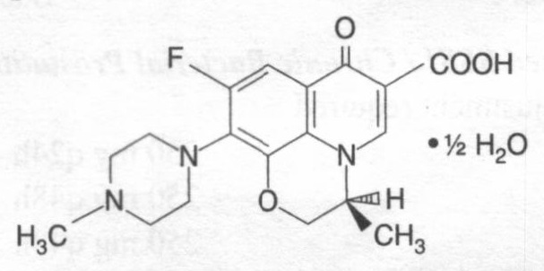 Cấu trúc hóa học của Levofloxacin