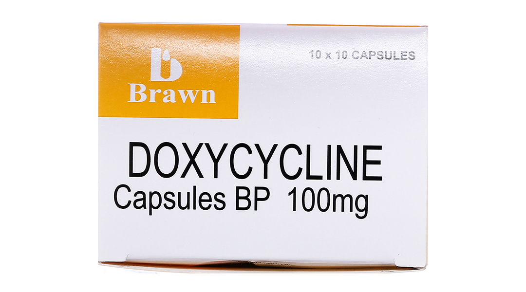 Doxycycline Capsules BP 100mg trị nhiễm khuẩn