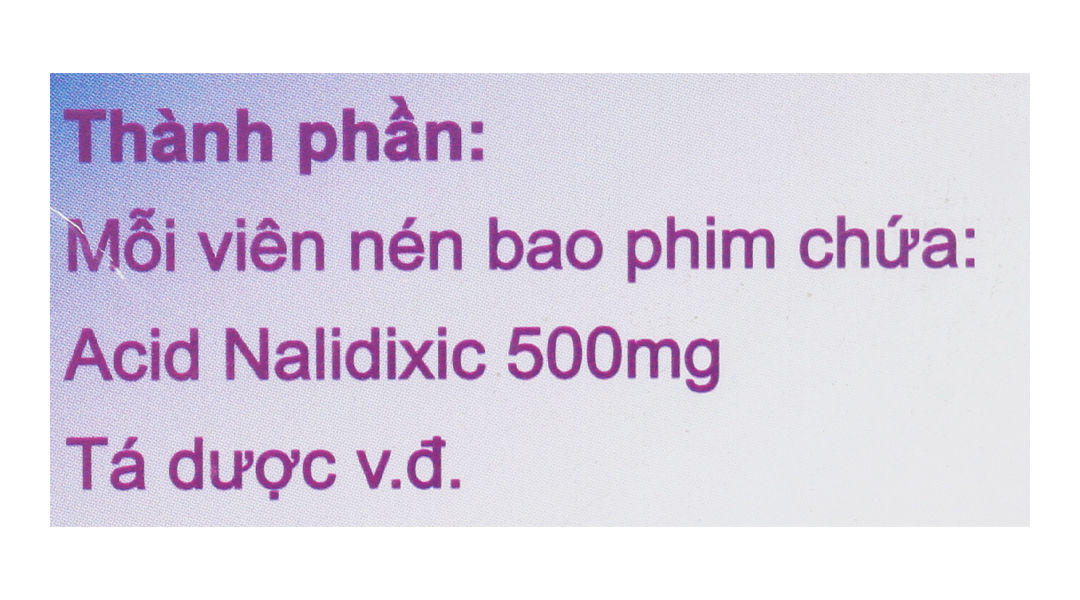 Acid Nalidixic Becamex 500mg trị nhiễm khuẩn