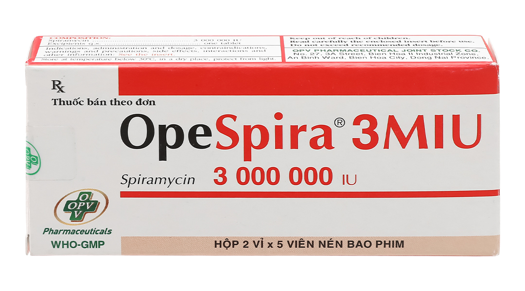 OpeSpira 3MIU trị nhiễm khuẩn