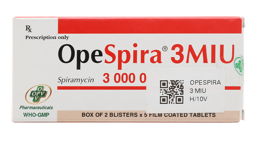 OpeSpira 3MIU trị nhiễm khuẩn