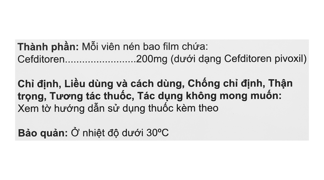 Meiact 200mg trị nhiễm khuẩn