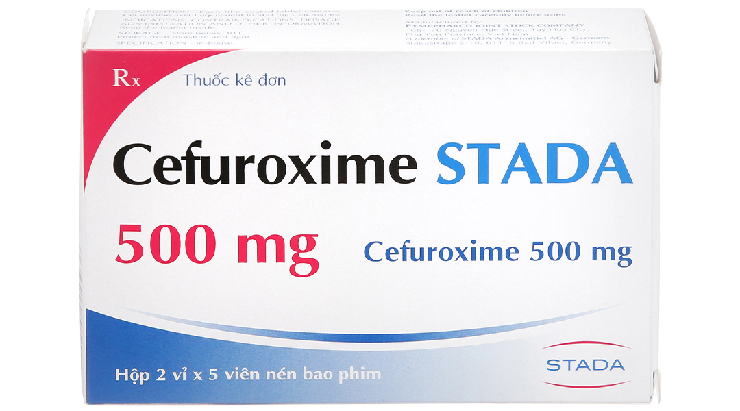 Cefuroxime Stada 500mg trị nhiễm khuẩn