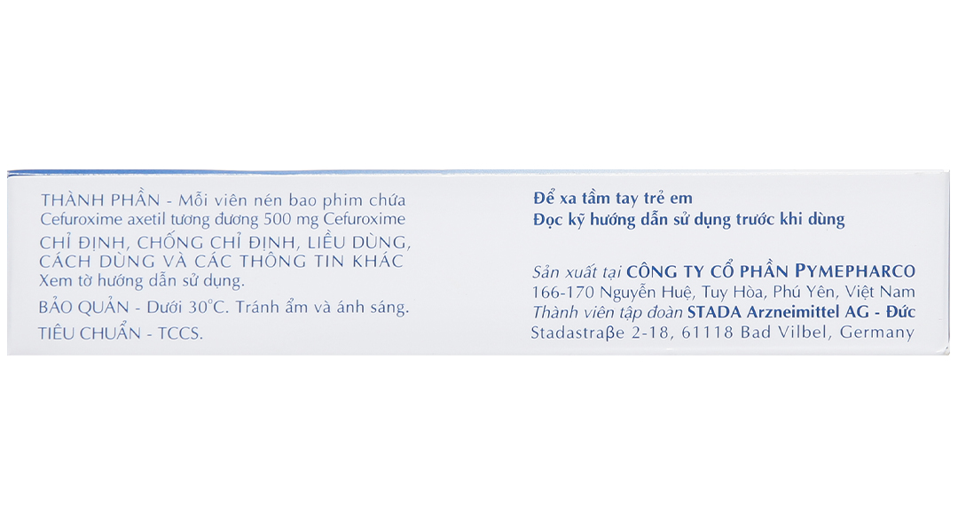 Cefuroxime Stada 500mg trị nhiễm khuẩn