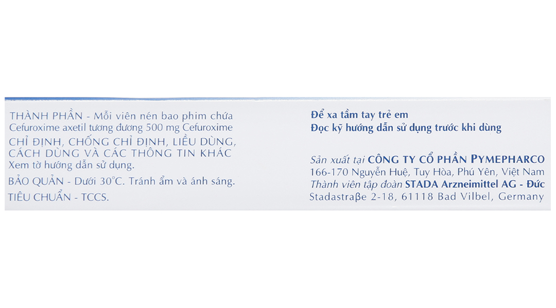 Cefuroxime Stada 500mg trị nhiễm khuẩn