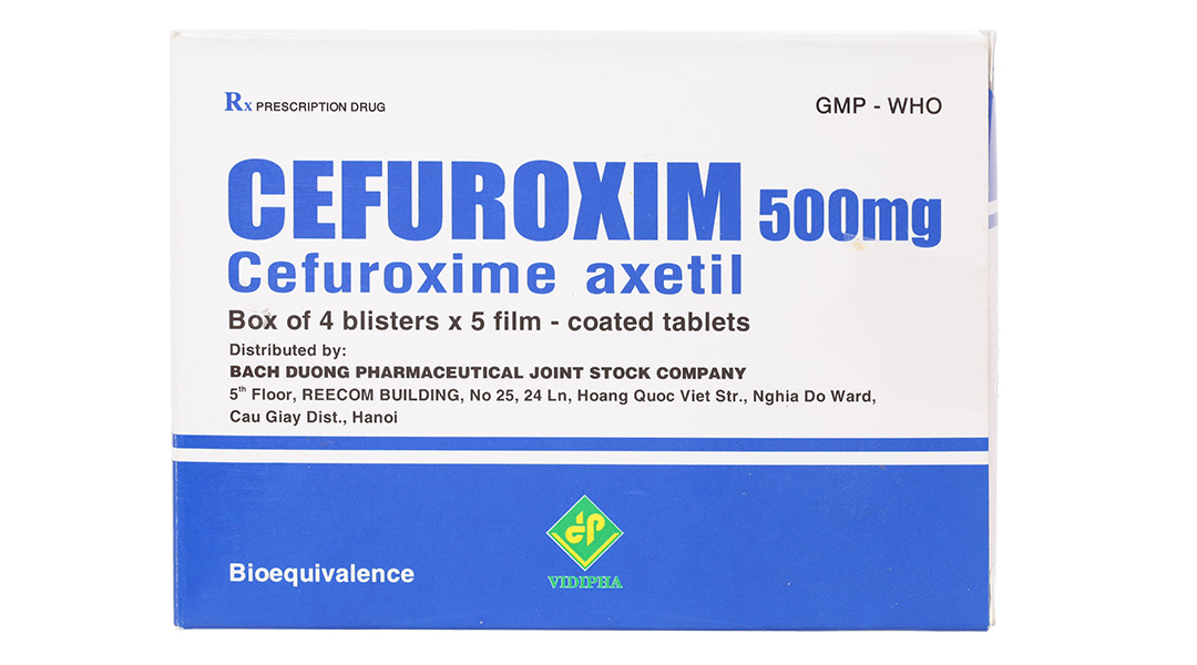 Thông tin về thuốc cefuroxim 500mg vidipha liều lượng và tác dụng phụ
