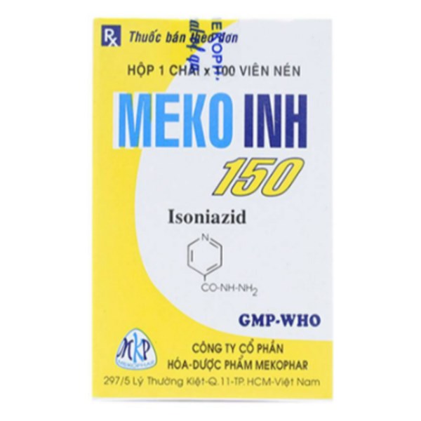 Meko Inh 150mg phòng và trị lao phổi, lao ngoài phổi