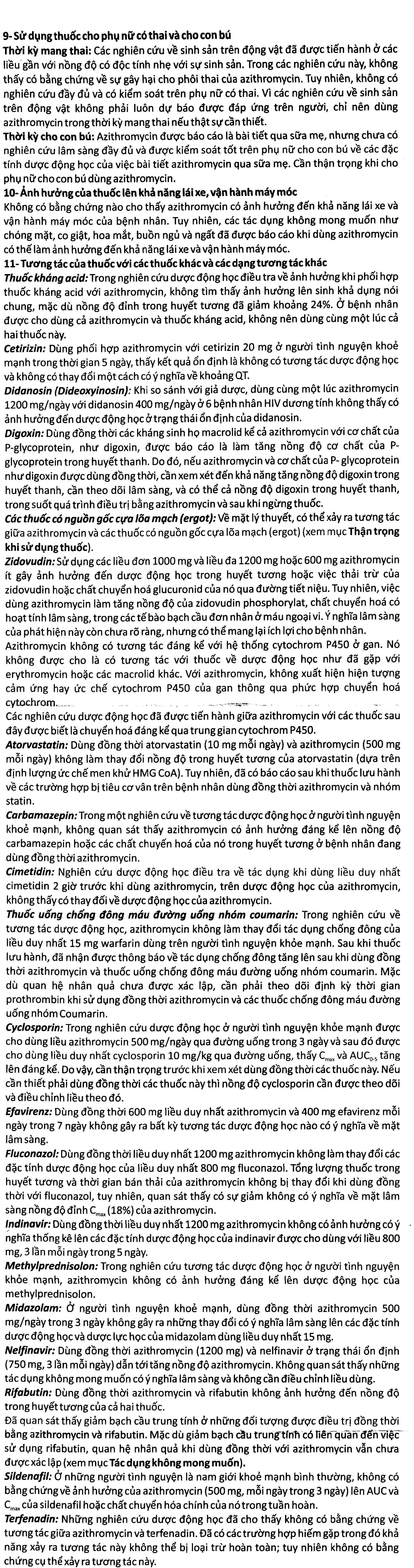 Glazi 500 trị nhiễm khuẩn (2 vỉ x 3 viên) - 8