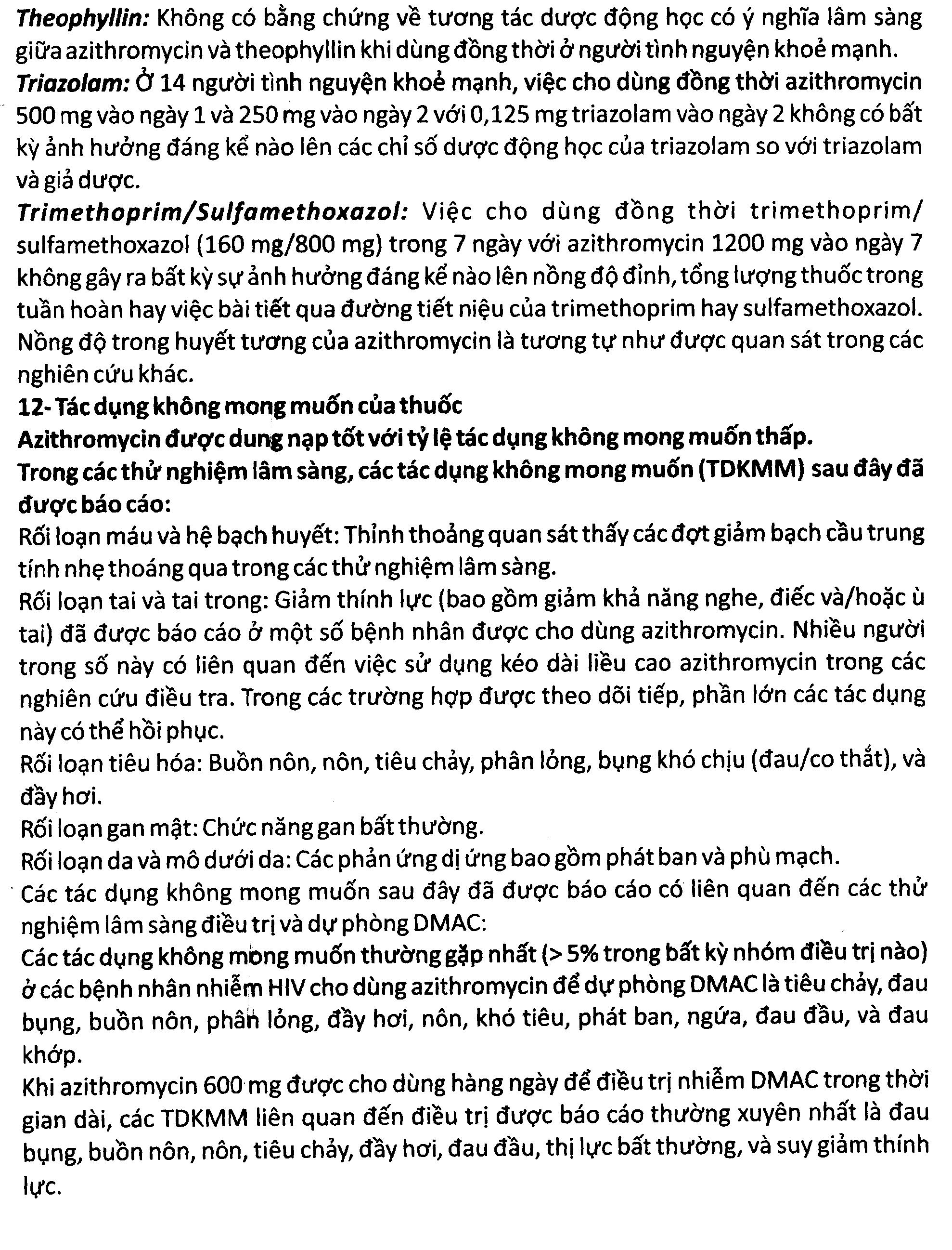 Glazi 500 trị nhiễm khuẩn (2 vỉ x 3 viên) - 9