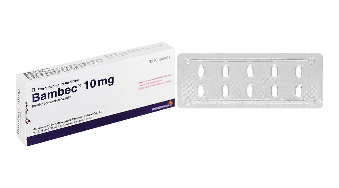 Bambec 10mg trị hen suyễn, viêm phế quản