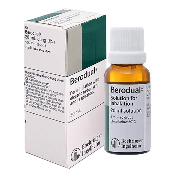 Dung dịch khí dung Berodual điều trị bệnh tắc nghẽn phổi mãn tính