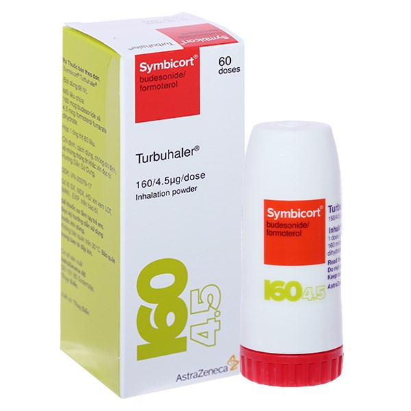 Bột hít phân liều Symbicort Turbuhaler 160/4.5mcg điều trị hen suyễn