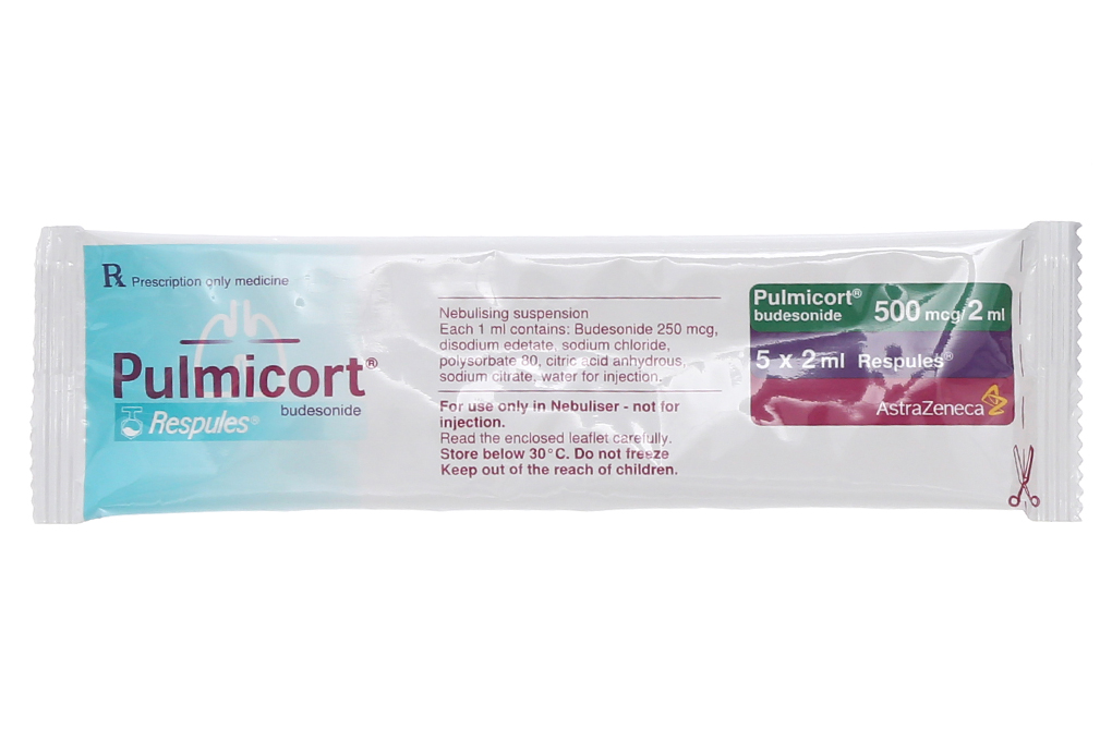 Hỗn dịch khí dung Pulmicort Respules 500mcg/2ml trị hen suyễn